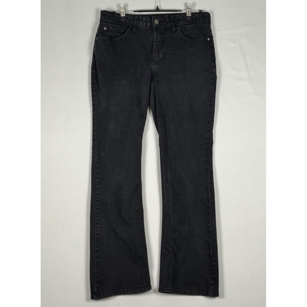 Lee Riders Bootcut Jeans Women 8P Black Excellent Y2K Mid Rise Stretch Denim
